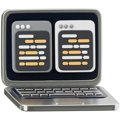 Programming Code on Laptop