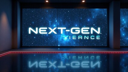 Wall Mural - Next-Gen Science Showroom With Reflection