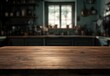 © risma - Rustic kitchen countertop, out of focus