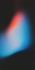Wall Mural - vibrant abstract gradient with red and blue light blur on dark background