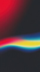 Wall Mural - vibrant abstract blur with red and yellow gradient on dark background