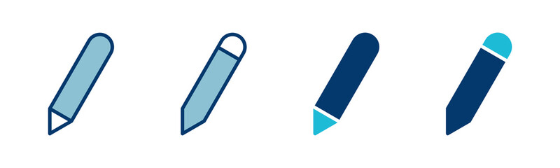 Poster - pencil icon vector isolated on white background. pencil vector icon