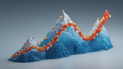 Wall Mural - crypto-backed sovereign debt visualizer icon concept representing tokenization and financial innovat