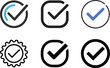 © Lutfor - Check Mark Icon Set For Task Management, Quality Assurance, And User Interface Design