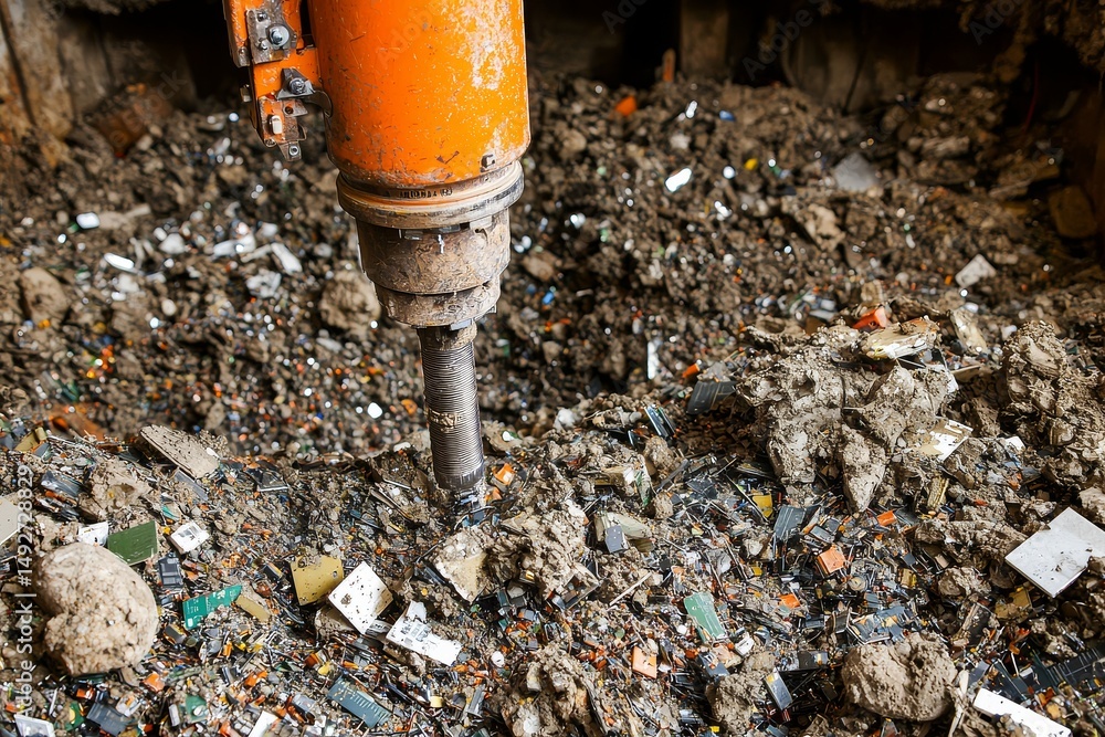 Landfill prospecting drills extracting rare earth elements with eddy ...