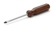 © Luiz  Fernando - A single flathead screwdriver isolated on a white background, realistic lighting, sharp focus, product photography style