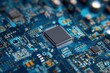 © firdan - Microchip Circuit Board: Detailed Close-Up, Technological Aesthetic