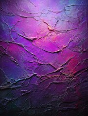 Wall Mural - abstract texture painting in purple and pink hues with crackled surface and dramatic lighting close 