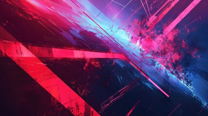 Abstract of digital shape or line and technological cyber style particle design connect in surreal electronic shape designing. High tech scenery express seamless pattern perfect for wallpaper. AIG53.