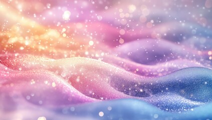 Wall Mural - Colorful background with bubbles, soap bubbles on a rainbow-colored background
