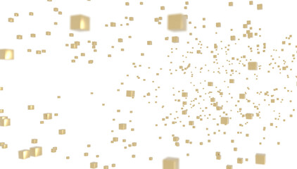 Leinwandbilder - Molecular background with DNA. Network with connecting dots and lines.au