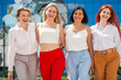 © Andrey_Arkusha - Portrait of four business women outdoors