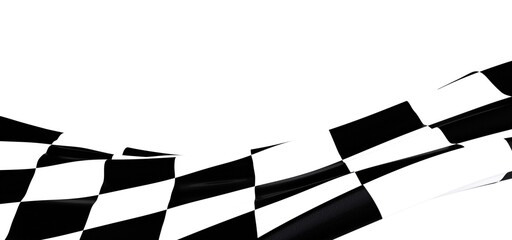 Poster -  finish flag digital 3d race