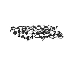 Poster - The checkered flag is waving signaling the end of the race
