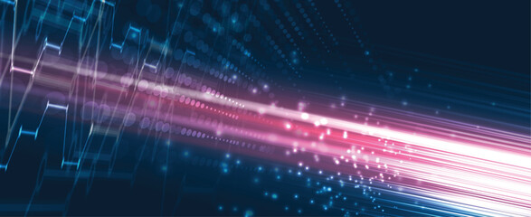 Poster - Abstract high technology and science background