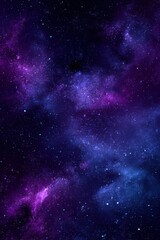 Wall Mural - Cosmic Galaxy Background with Nebula and Stars in Deep Space Vertical Composition for Science Fiction and Astronomy Concepts