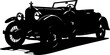 © Design-Shop - Vintage Convertible Car Silhouette