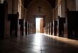 © starush - Sunlight streaming through an open door in a serene church interior