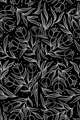 Naklejka na meble Seamless floral pattern high quality background 