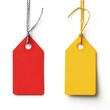 © isolatedgenerativeai - Clearance label and price tag isolated with white background