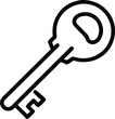 © SMZahid - Vector Illustration of a Classic Key Icon  Perfect for Security, Access, and Unlock Concepts