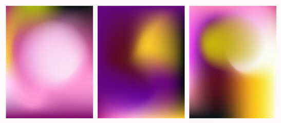 Fototapete - Modern vector illustration featuring bold, vibrant gradient mesh backgrounds. The futuristic gradient mesh style is a top design trend in 2025 for digital visuals.
