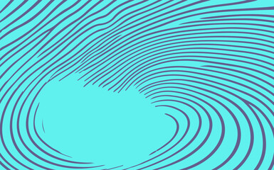Aufkleber - vector illustration showcases bold wavy purple lines on a bright cyan background, capturing a dynamic, modern abstract look in the current trendy optical art and minimalist graphic design style.vector