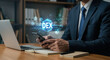 © StockWorld - DEX Trading: Businessman Using Decentralized Exchange App on Phone for Crypto, DeFi, and Blockchain Investments.