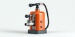 © Constantinos - A sleek, orange industrial device with metallic accents and a flexible tube.