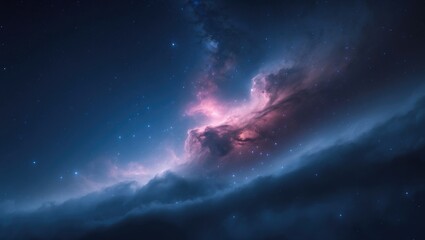 Wall Mural - clouds nebula in the evening sky