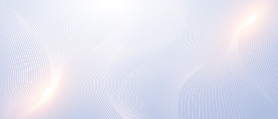 Poster - Minimal abstract background with smooth flowing lines
