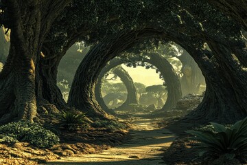 Wall Mural - a war-torn alien world is slowly being terraformed by humans however, a hidden alien faction seeks t
