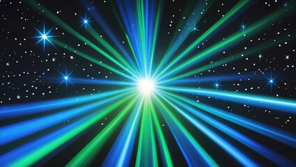 Wall Mural - twinkling stars with a galactic space sky at night