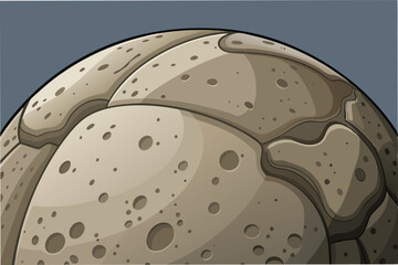 Aufkleber - Detailed vector illustration of a textured stone surface showcasing natural patterns and colors resembling rocky terrain