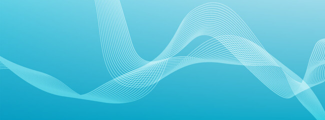 abstract blue modern background with line vave elements. digital technology concept. vector illustra