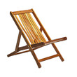 © Luxeart PNG - Modern Lightweight Wooden Beach Chair with a Fold A Isolated on Transparent Background