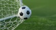 © Himifootage - Close-Up of Classic Black and White Soccer Ball in Goal