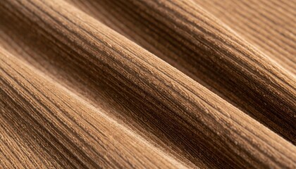 Close Up Of  Brown Corduroy Fabric Texture