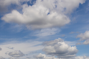 Wall Mural - Blue sky with white clouds
