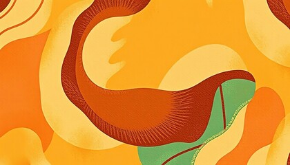 Poster - abstract coffee cup pattern with textured grain effect, vector illustration, art, retro