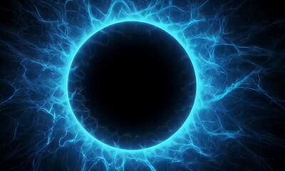 Wall Mural - Abstract glowing circle of energy