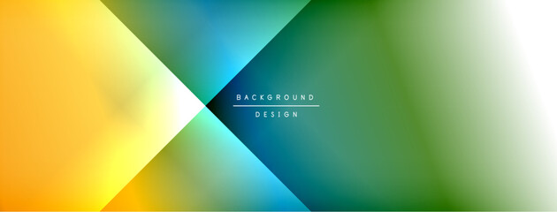 Aufkleber - Abstract gradient background. Yellow, green, blue hues blend smoothly. Minimalist design with text overlay. Modern aesthetic.