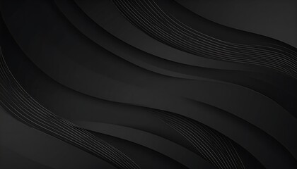 Poster - Abstract Dark Wavy Background.