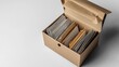 © kinkin - Cardboard box with envelopes and papers