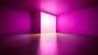 © Santri - Empty magenta room, bright light