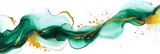 Stunning emerald and gold alcohol combines elegance and richness.