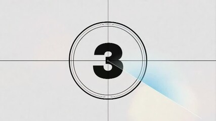 old film countdown 10 second