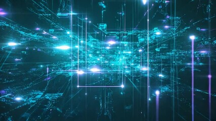 Futuristic Digital Technology Abstract Background