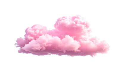 Wall Mural - pink clouds separated by white, conveying delicate beauty.