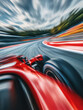 © Maria - Speed and Precision: A vibrant shot captures a Formula 1 car, blazing down the racetrack with speed and determination, capturing the thrilling essence of motorsport